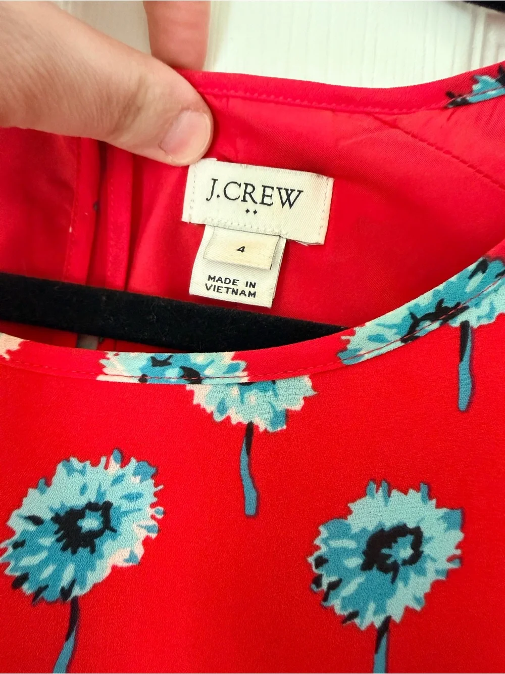 J. Crew vibrant red